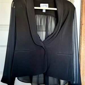 Joseph Ribkoff Black Sheer Blazer